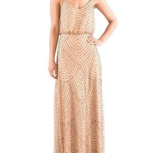 Adrianna Papell Art Deco Blouson Gown